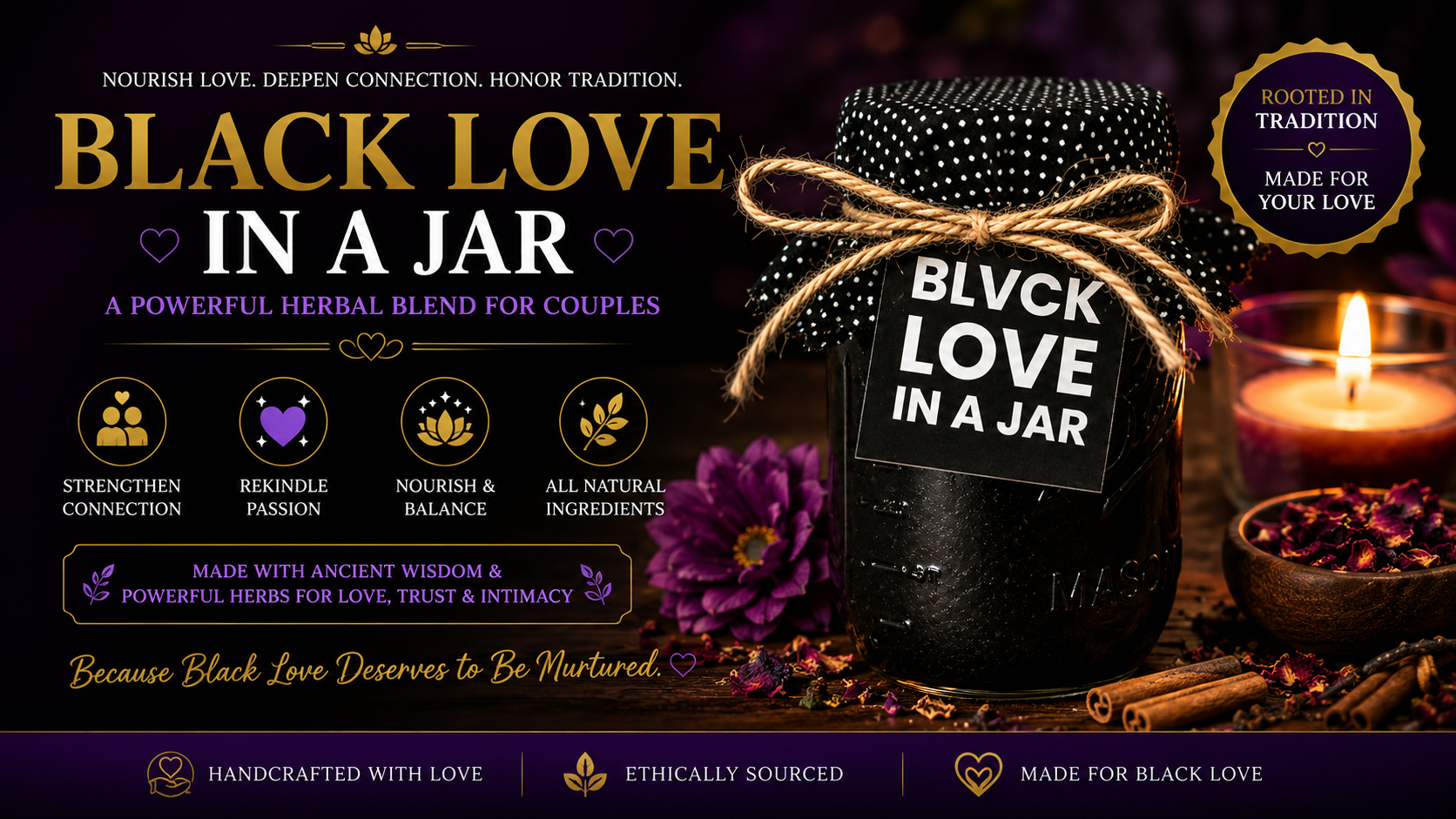 Black Love In A Jar — handcrafted sea moss wellness blend by Black Hippie Circle