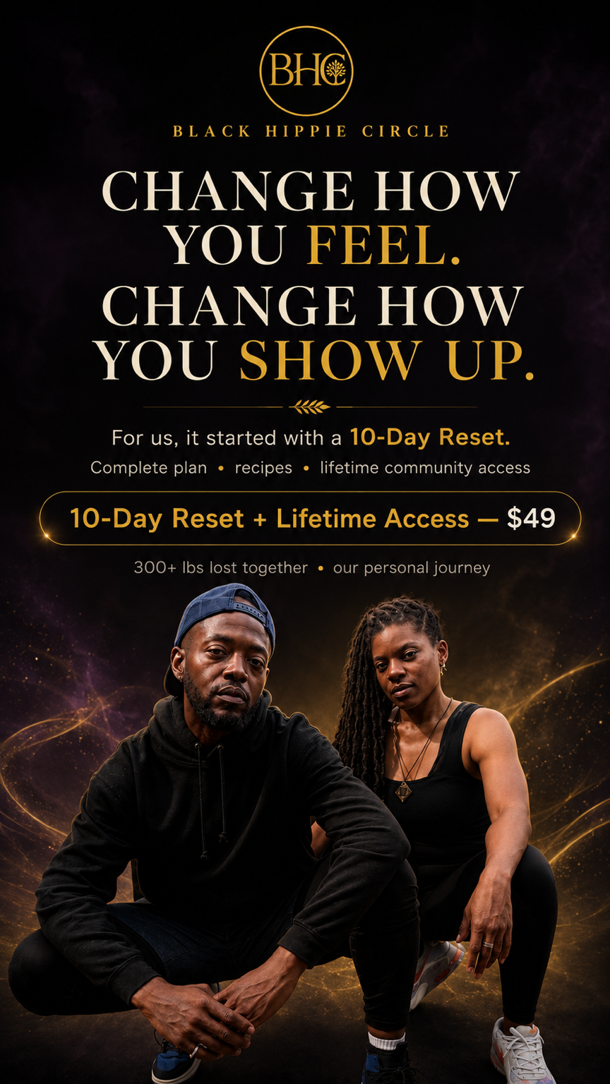 Angie and Abba Anderson — Black Hippie Circle 10-Day Reset, $49, Lifetime Access
